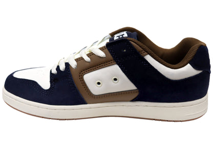 DC Shoes Mens Manteca 4 Comfortable Leather Shoes Tan Brown