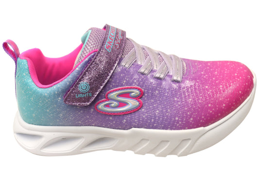Skechers Kids S Lights Flicker Flash Ombre Dreamer Light Up Shoes