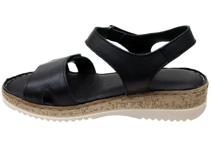 Orizonte Eito Womens Comfortable European Leather Adjustable Sandals