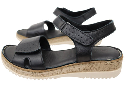 Orizonte Eito Womens Comfortable European Leather Adjustable Sandals