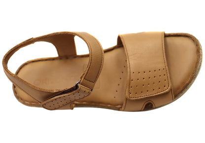 Orizonte Eito Womens Comfortable European Leather Adjustable Sandals