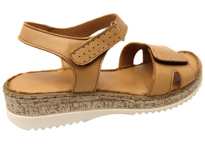Orizonte Eito Womens Comfortable European Leather Adjustable Sandals