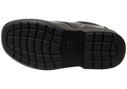 Skechers Unisex Kids Smooth Tracks Comfortable Lace Up School Shoes