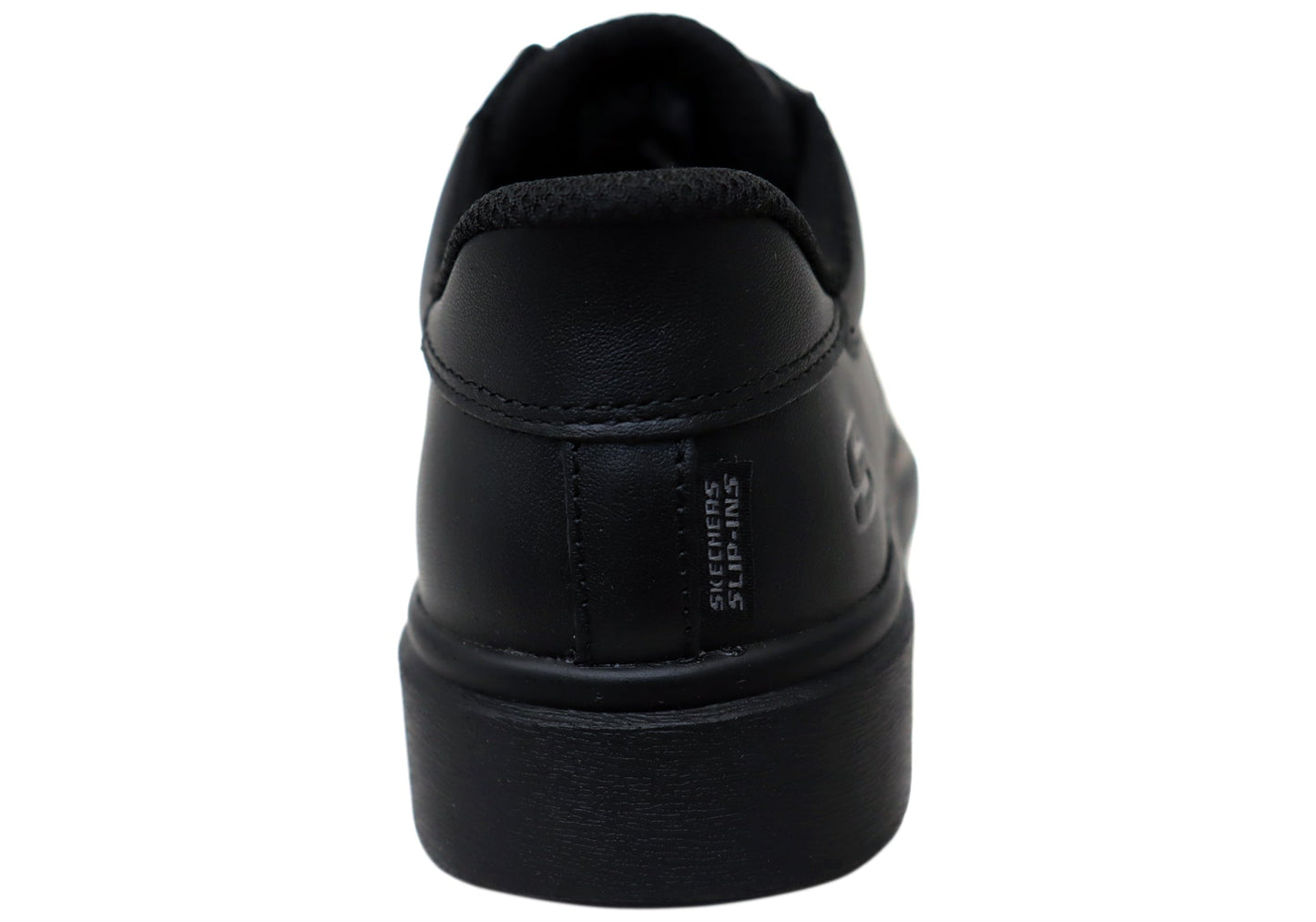 Skechers Unisex Kids Smooth Tracks Classic Frame Leather School Shoes