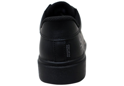 Skechers Unisex Kids Smooth Tracks Classic Frame Leather School Shoes