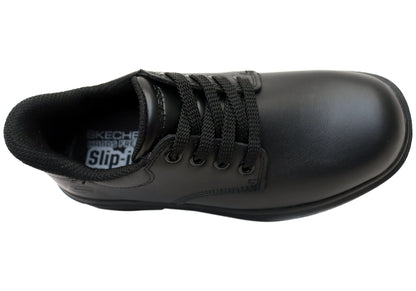 Skechers Unisex Kids Smooth Tracks Classic Frame Leather School Shoes