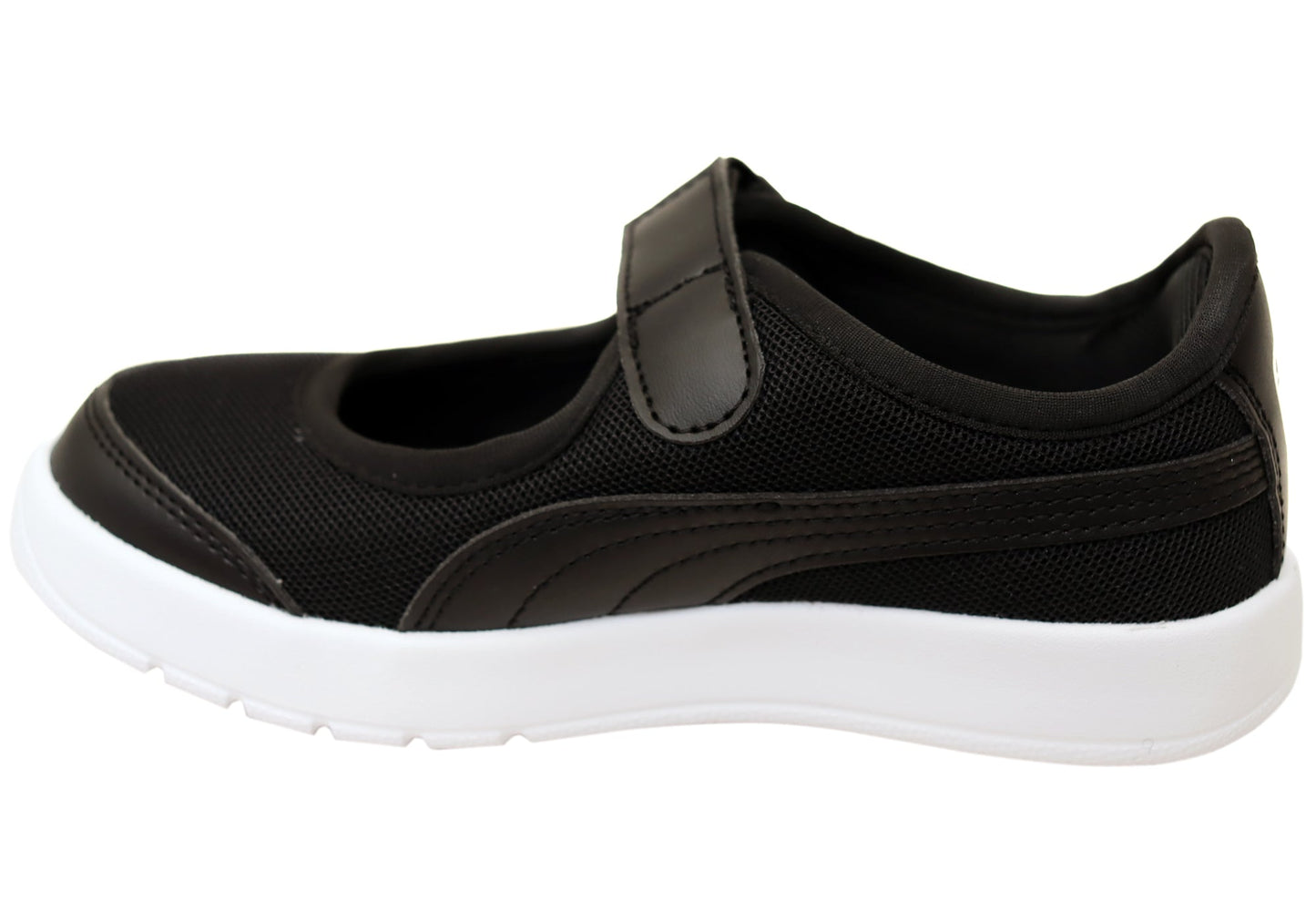 Puma Courtflex V3 Lina V PS Kids Girls Comfortable Mary Jane Shoes