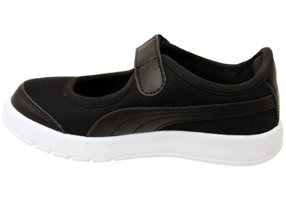 Puma Courtflex V3 Lina V PS Kids Girls Comfortable Mary Jane Shoes