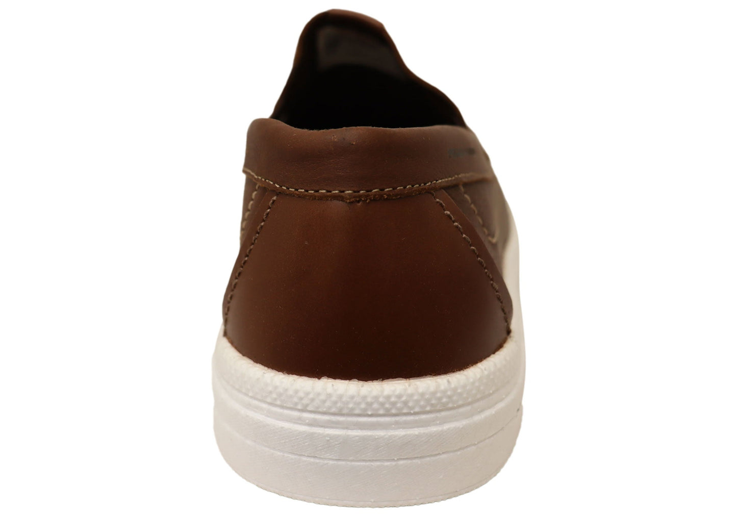 Pegada Renzo Mens Leather Comfort Casual Slip On Shoes Made In Brazil