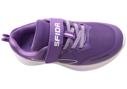 Sfida Kaleido Kids Girls Comfortable Adjustable Strap Athletic Shoes