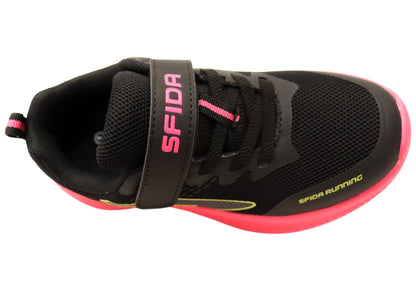 Sfida Kaleido Kids Girls Comfortable Adjustable Strap Athletic Shoes