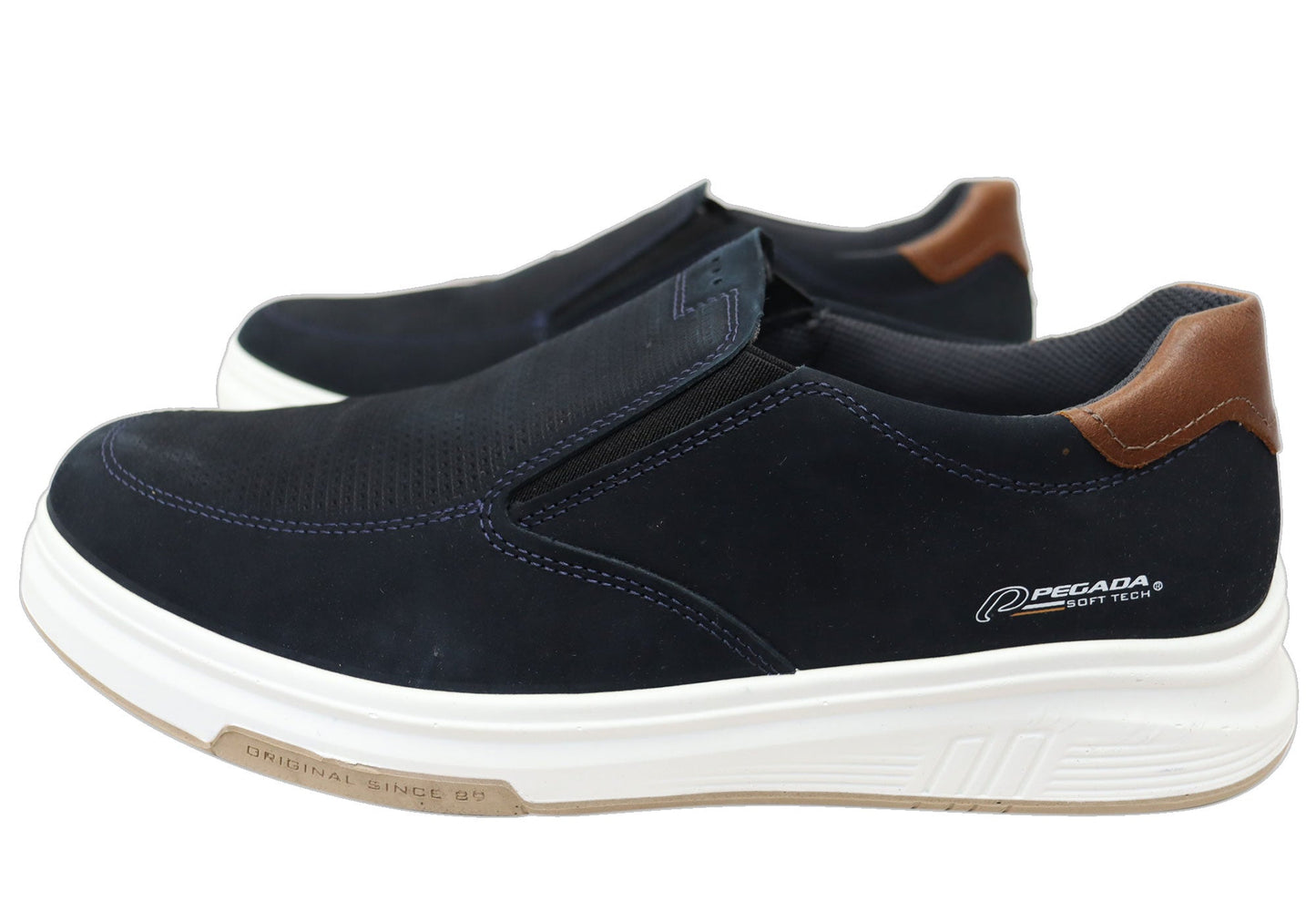 Pegada Falcon Mens Slip On Comfortable Brazilian Leather Casual Shoes