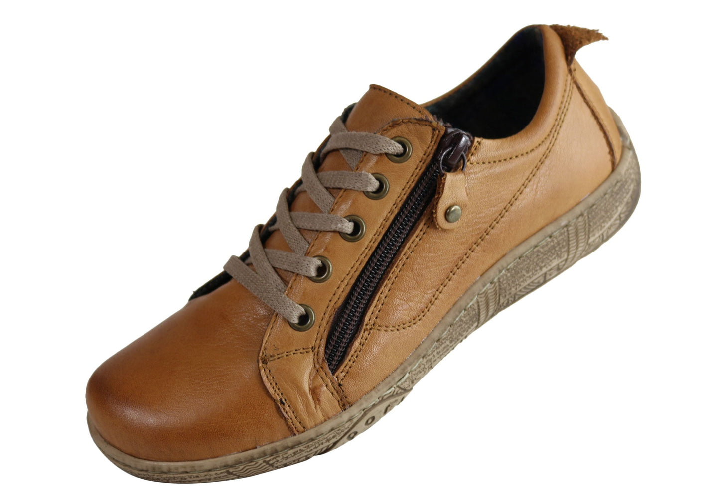 Orizonte Zest Womens European Comfortable Leather Cushioned Casual Shoes