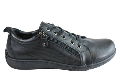 Orizonte Zest Womens European Comfortable Leather Cushioned Casual Shoes