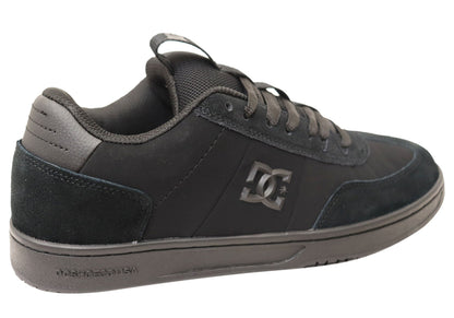DC Shoes Mens Comfortable DC Astrix Leather Lace Up Shoes Black
