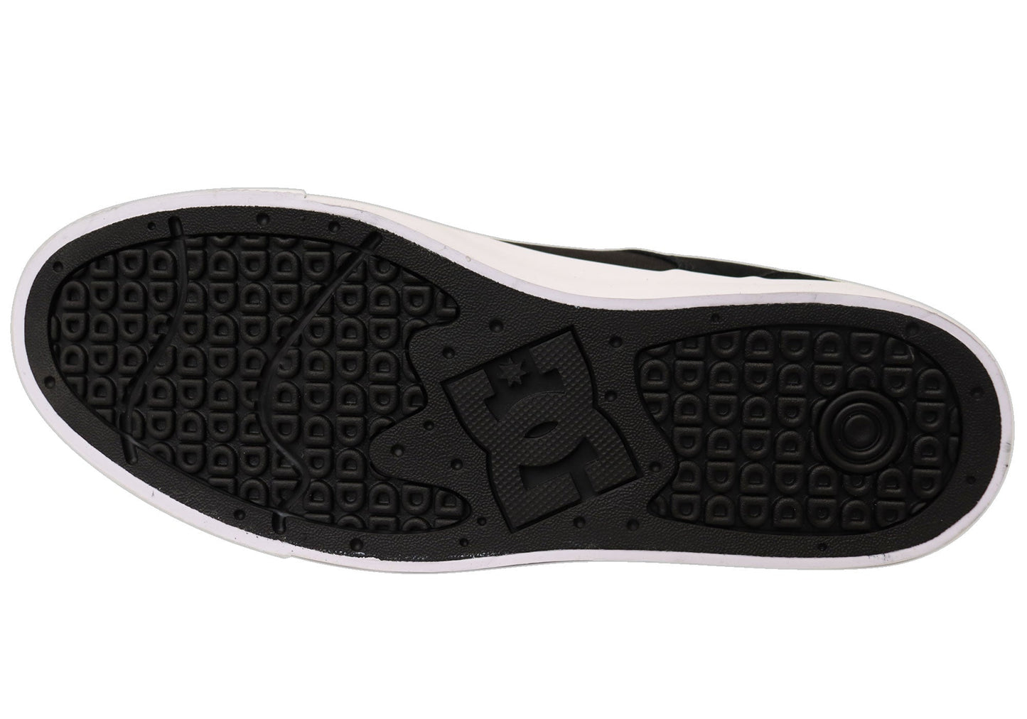 DC Shoes Mens Comfortable Teknic Leather Lace Up Shoes Black White