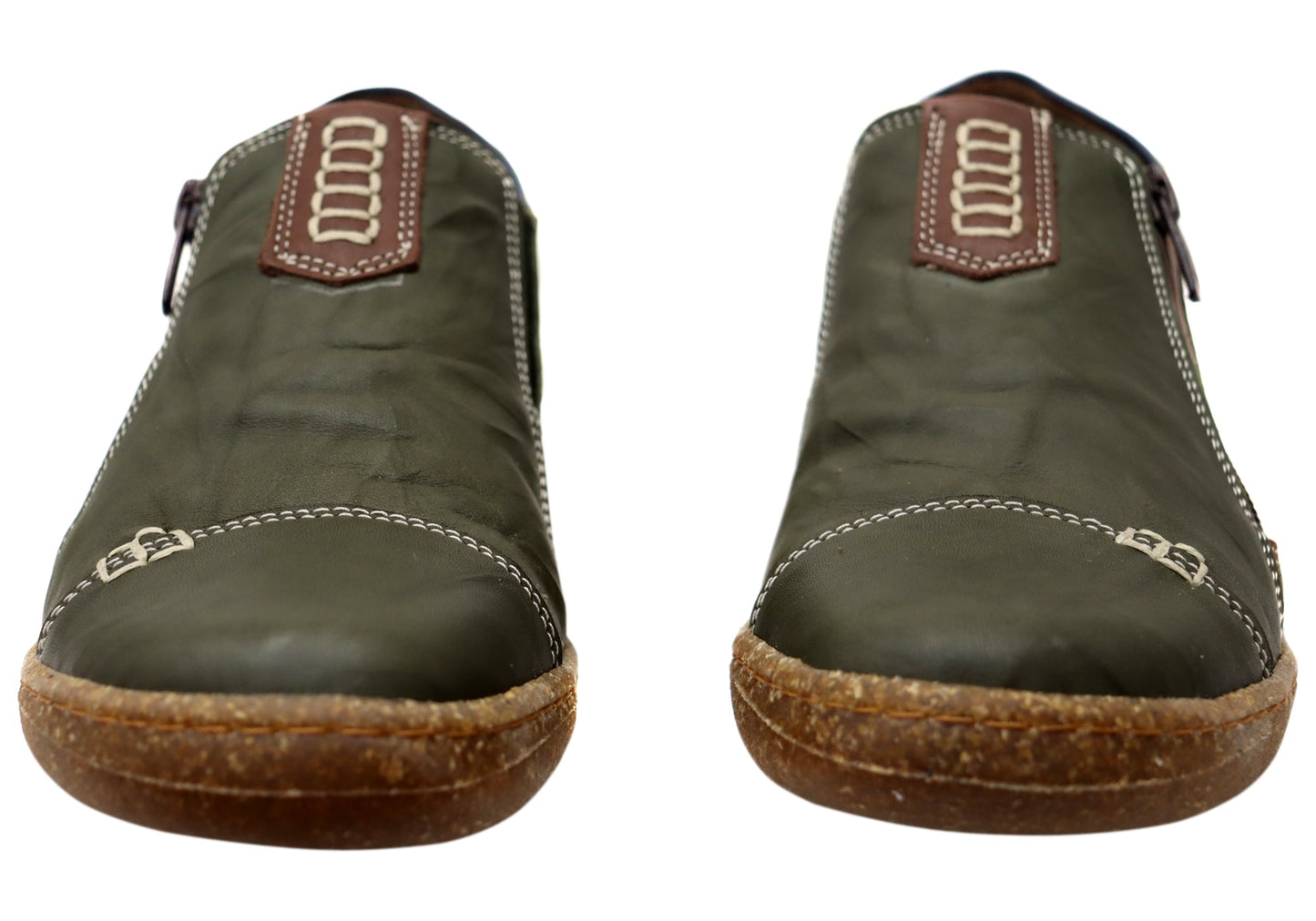 Cabello Comfort Womens 7311-307 Leather Shoes Made In Turkey