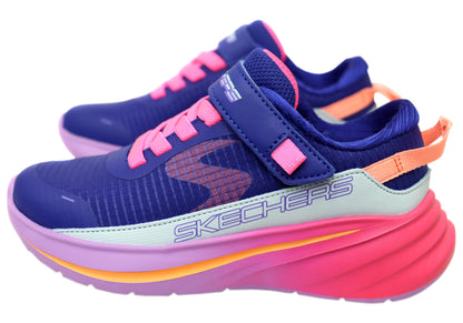 Skechers Kids Girls Wave 92 Imara Lite Comfortable Shoes Navy Multi