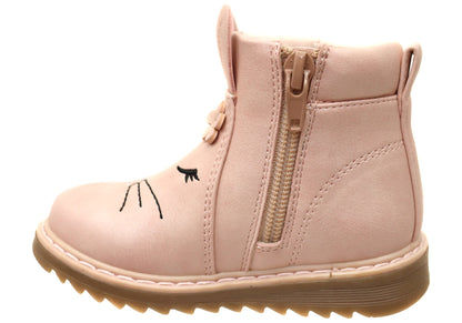 Grosby Tori Girls Kids Baby Toddler Comfortable Boots