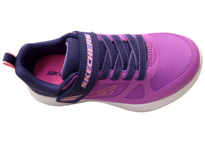 Skechers Kids Girls Go Run 400 V2 Trace Track Shoes Purple Blue