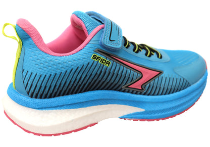 Sfida Zephyr Kids Girls Comfortable Adjustable Strap Athletic Shoes