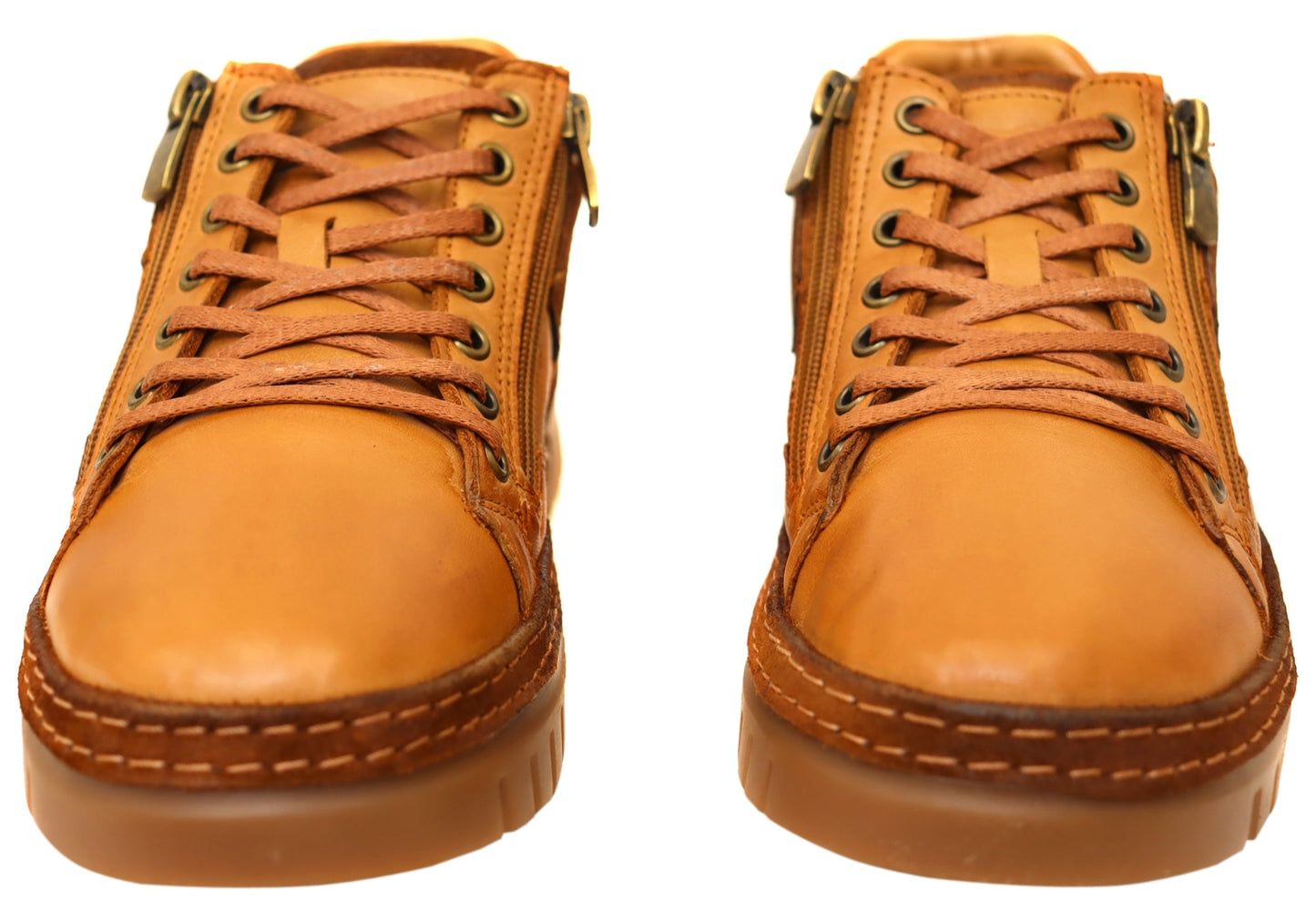 Cabello Comfort Wren Womens Leather Wide Fit Leather Casual Shoes