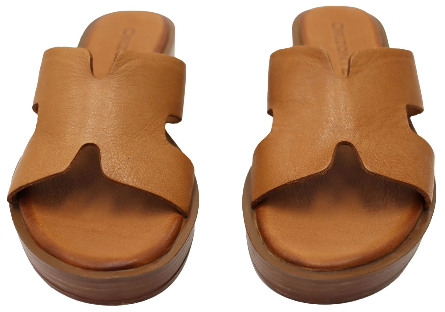 Orizonte Vividvibe Womens Comfortable European Leather Slides Sandals