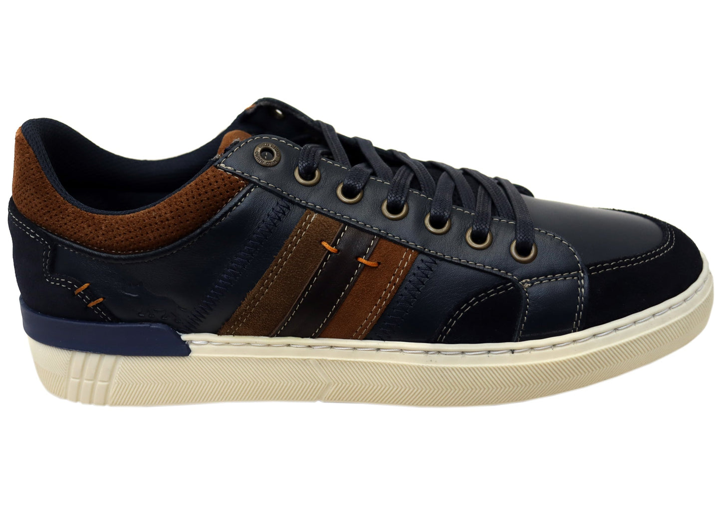 Wild Rhino Blast Mens Comfortable Leather Lace Up Casual Shoes