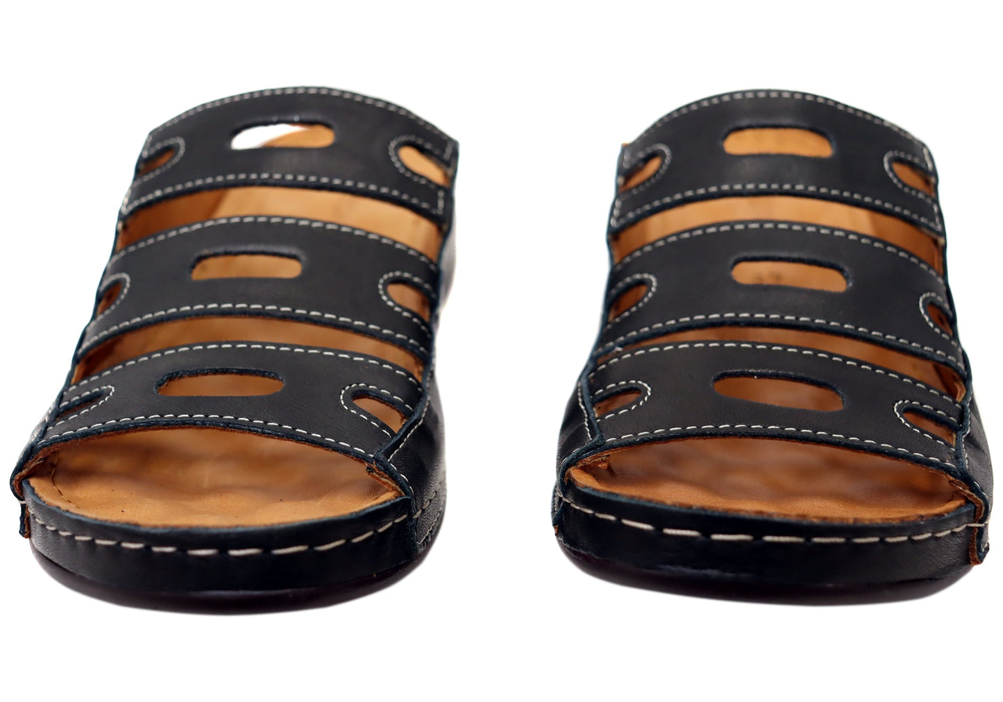Orizonte Vividadventure Womens Comfort European Leather Slides Sandals