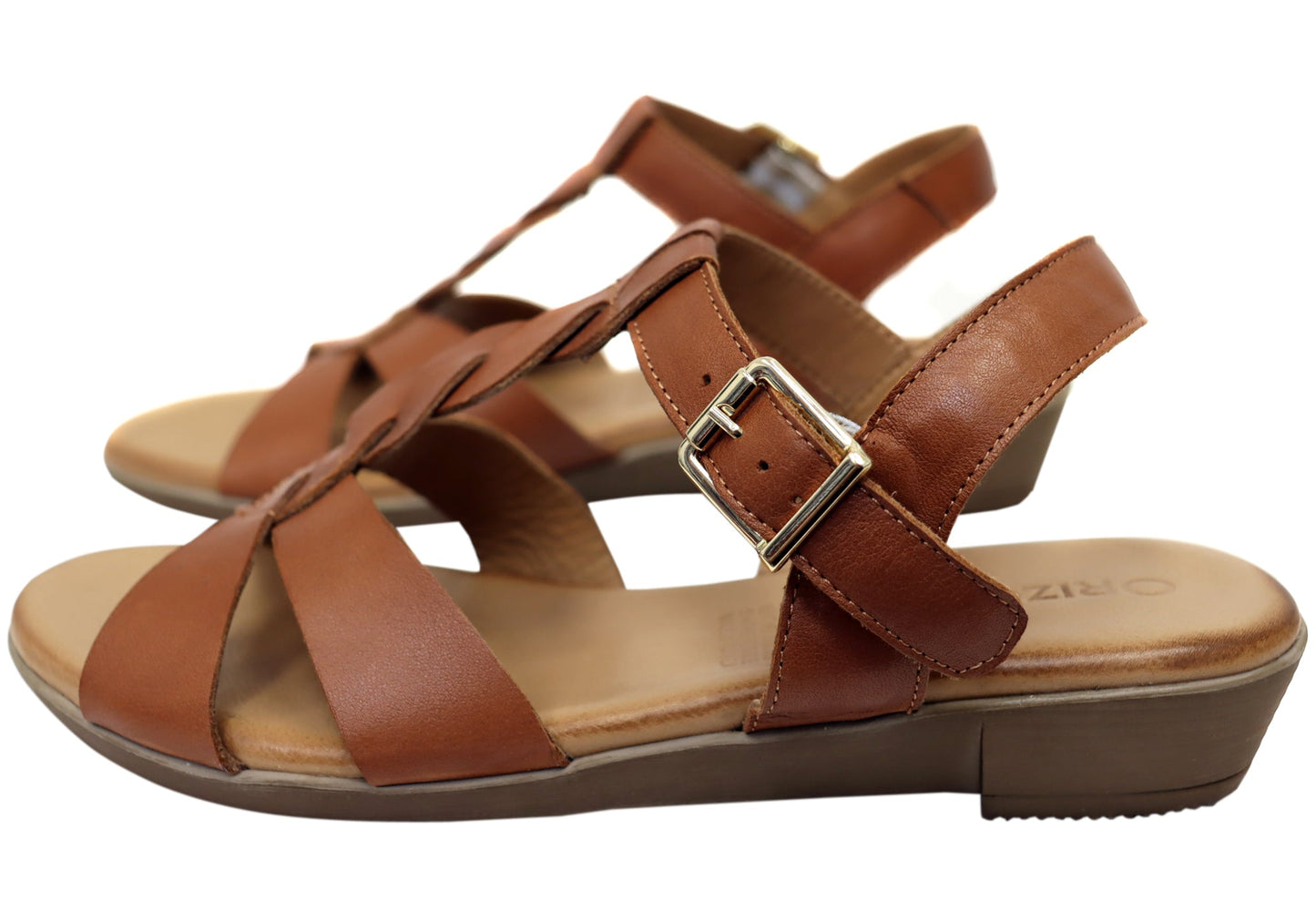 Orizonte Billyease Womens Comfortable European Leather Wedge Sandals