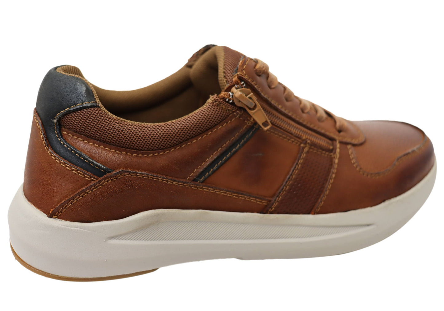 Explorer Mark Mens Comfortable Leather Lace Up Casual Shoes