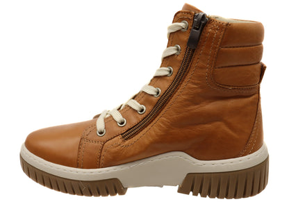 Cabello Comfort Petra Womens European Comfortable Leather Boots