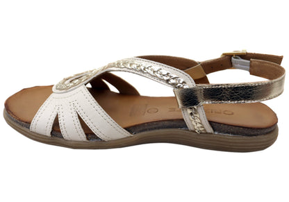 Orizonte Petalstride Womens Comfortable European Leather Sandals