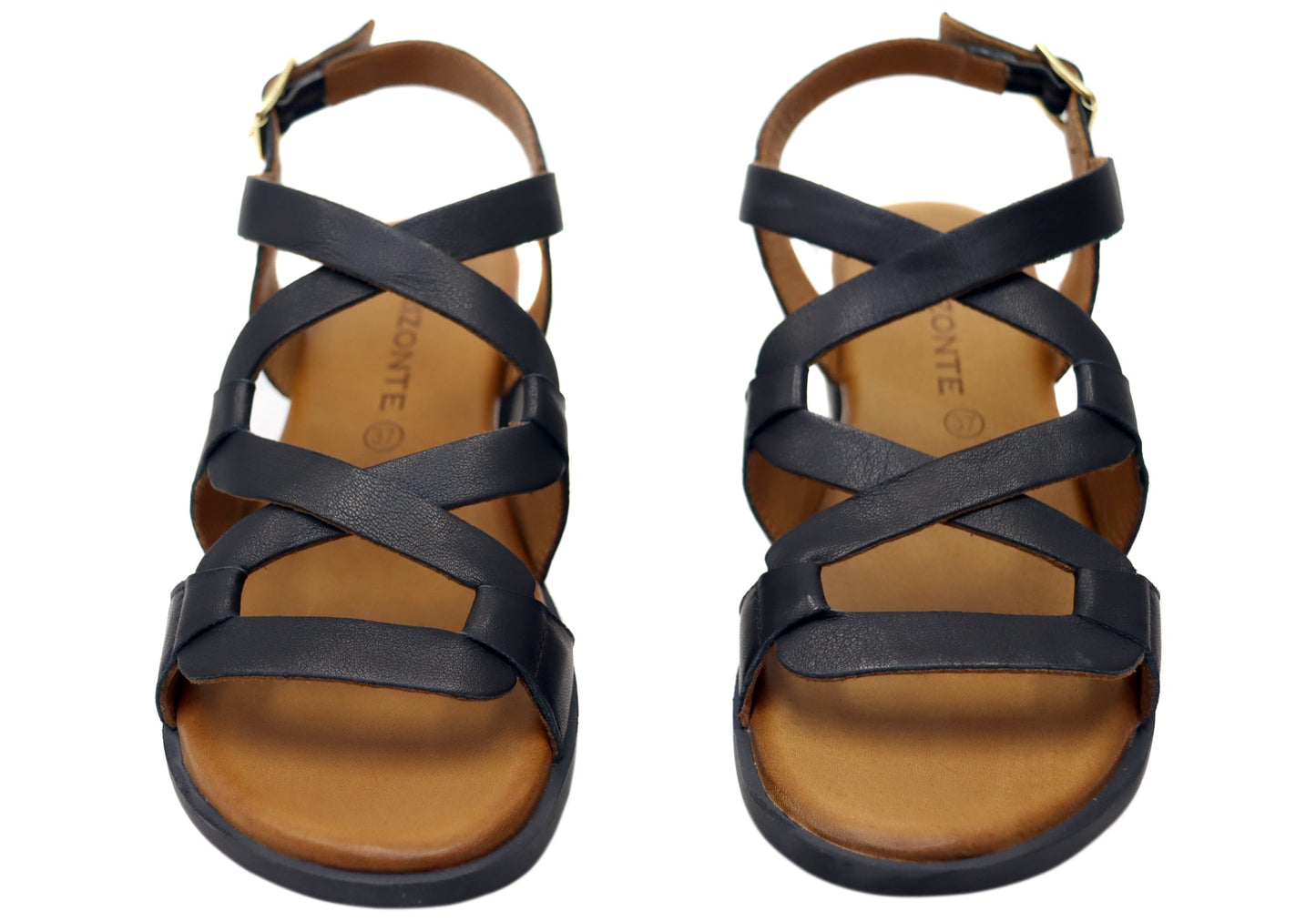 Orizonte Leelalite Womens Comfortable European Leather Wedge Sandals