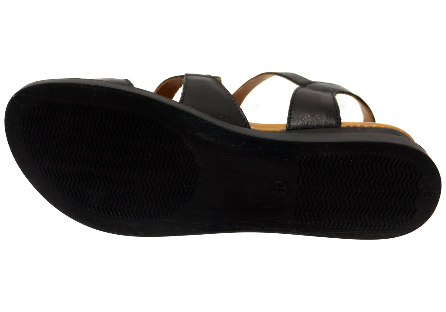 Orizonte Leelalite Womens Comfortable European Leather Wedge Sandals