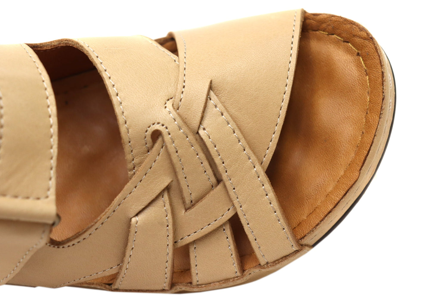 Orizonte Easestride Womens Comfort European Leather Slides Sandals