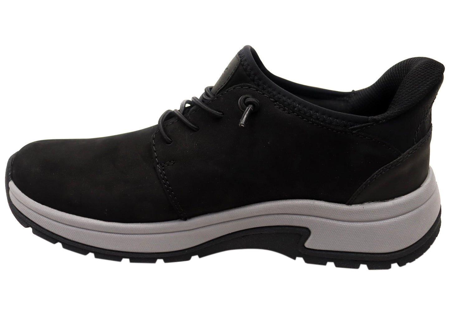 Rieker Mens 11050 Comfortable Leather Extra Wide Fit Slip On Shoes