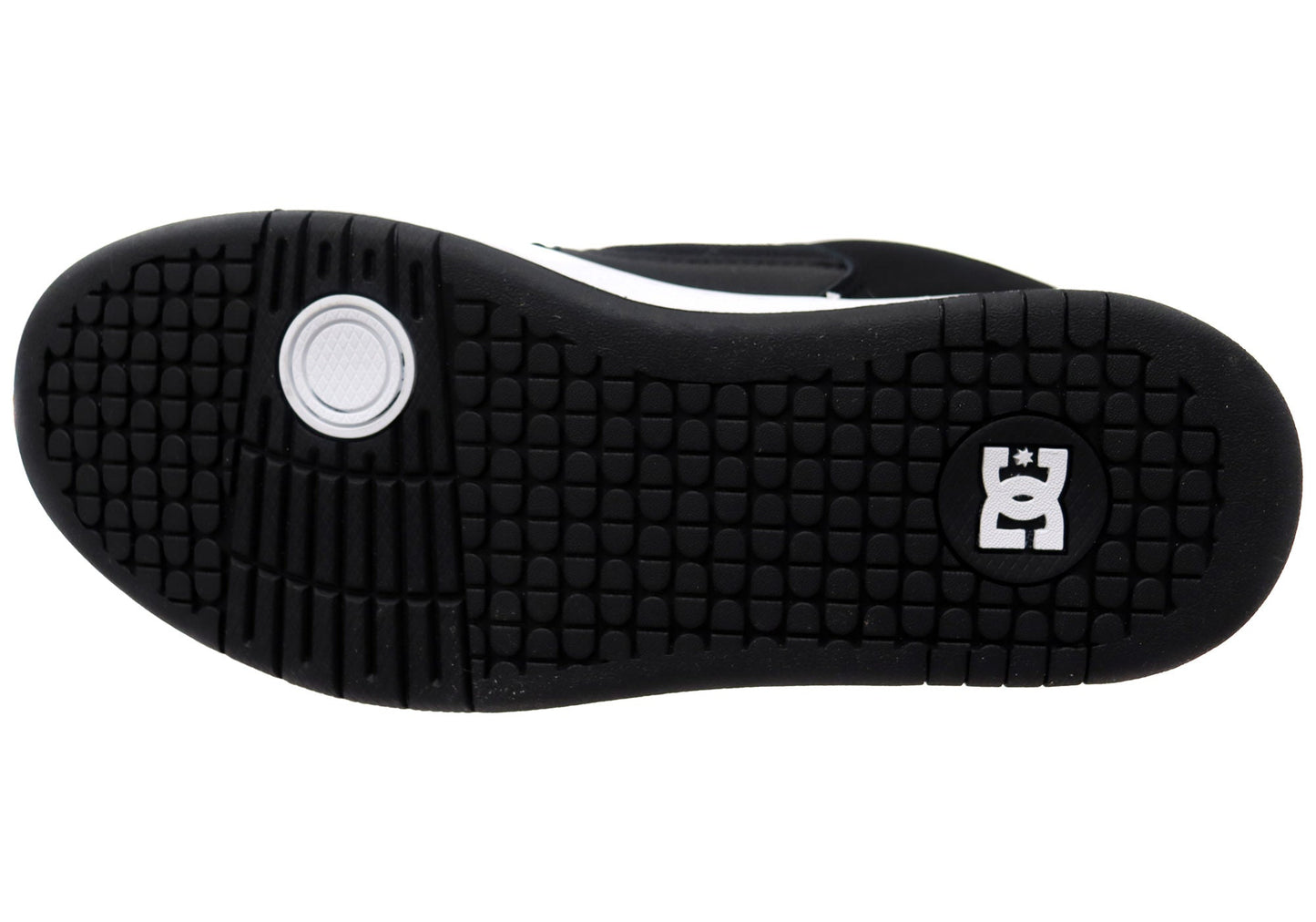 DC Shoes Mens Manteca 4 Comfortable Leather Lace Up Shoes Black White
