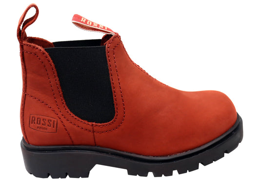 Rossi Boots 202 Bimberi Kids Comfortable Pull On Leather Chelsea Boots