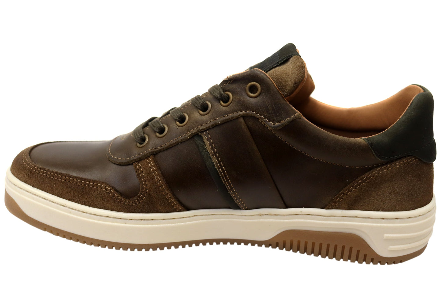 Wild Rhino Sahara Mens Comfortable Leather Lace Up Casual Shoes