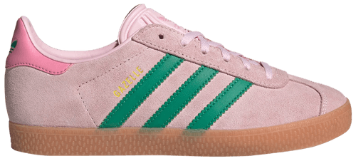 Adidas Originals Kids Gazelle Sneakers, Clear Pink / Court Green / Bliss Pink, JP7128