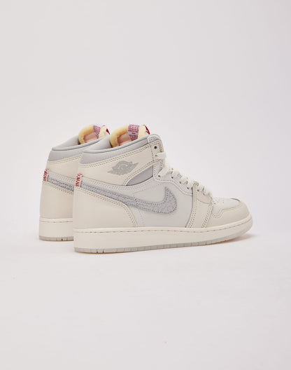 Jordan Air Jordan 1 Retro High OG 'Sail and University Red' Grade-School