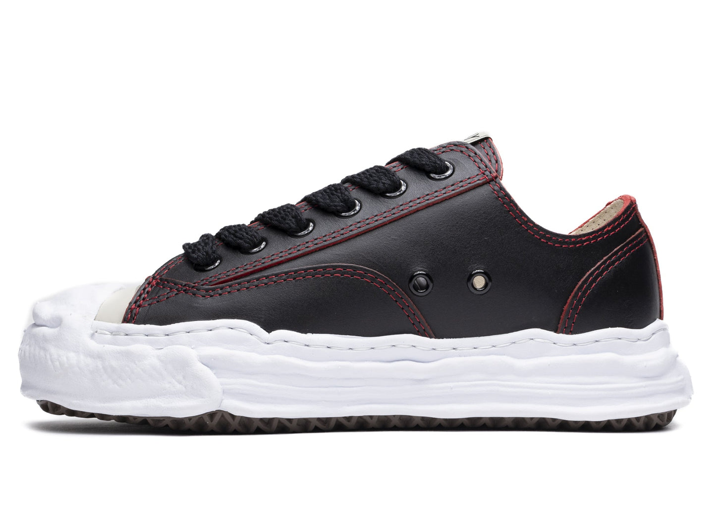 Maison Mihara Yasuhiro Leather Peterson Low in Black