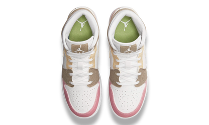 Jordan 1 Mid SE Pastel Vivid Green Grind (GS)