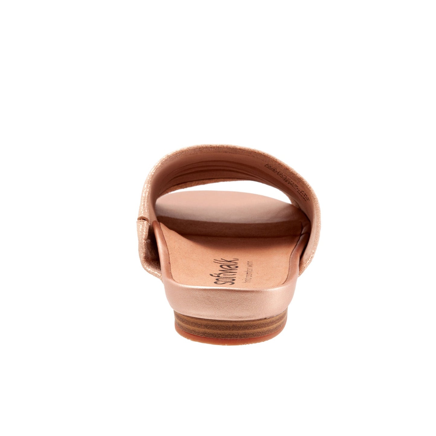 Softwalk Camano S2205-789 Womens Gold Leather Slip On Slides Sandals Shoes