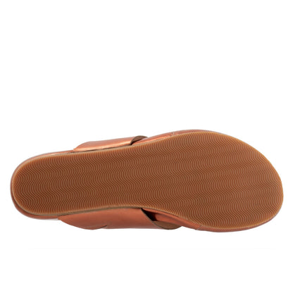Softwalk Chandler S2306-275 Womens Brown Leather Thong Sandals Shoes