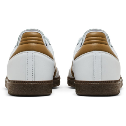 Adidas Originals Men's Samba OG Sneakers, Cloud White / Brown Desert / Clear Granite, JH8796