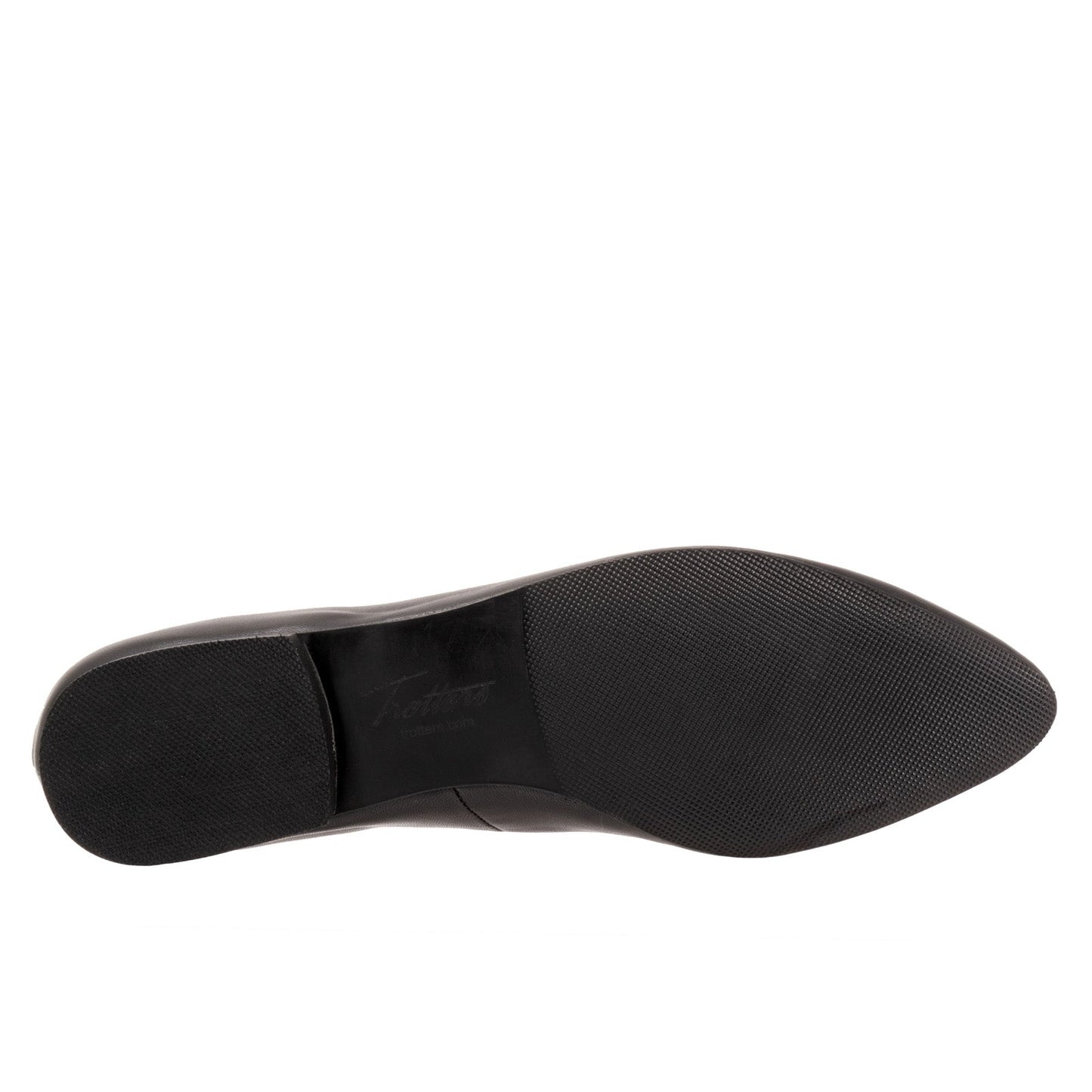 Trotters Hope T2162-001 Womens Black Leather Slip On Loafer Flats Shoes