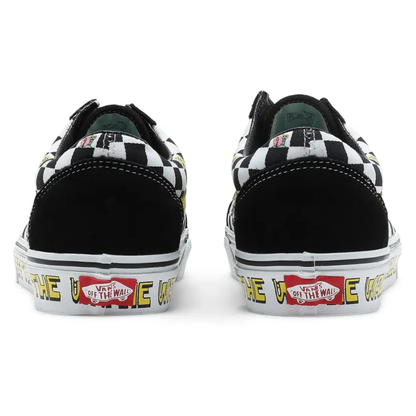 Vans Mens Black SpongeBob SquarePants x Old Skool, VN0A38G19EK