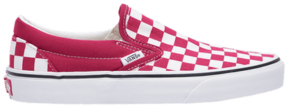 Vans Men's Classic Slip‑On Canvas Sneakers, Cerise, VN0A4U38XOC